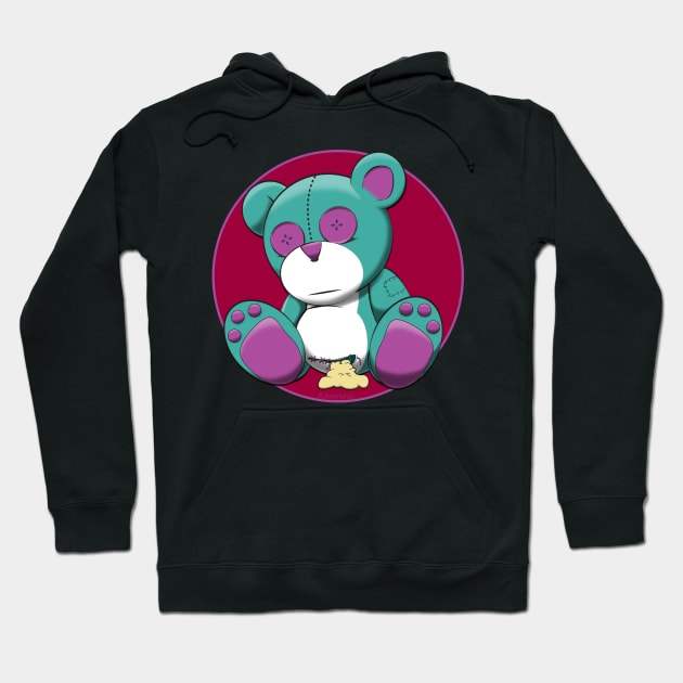 stitched up Teddy Bear Hoodie by BunnyRags